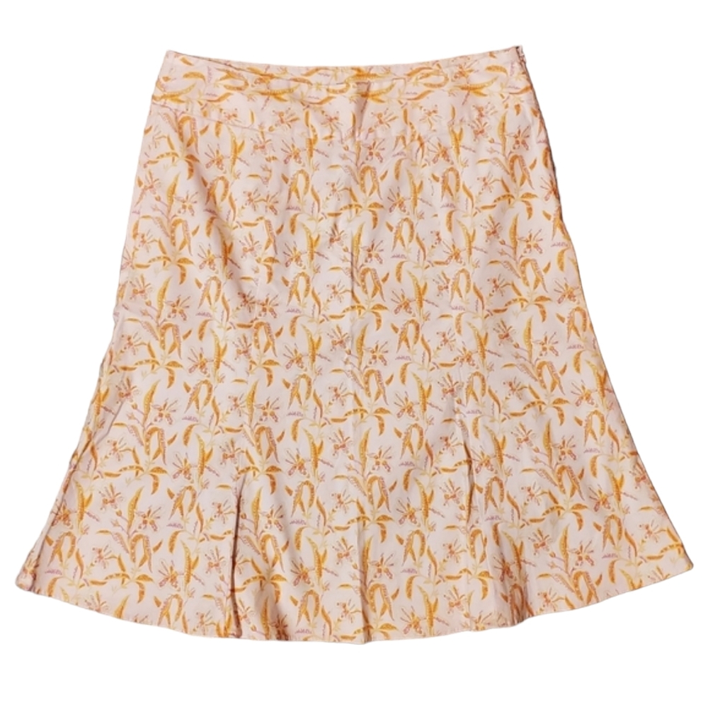 GAP Pink Floral Print A-Line Skirt Size 10